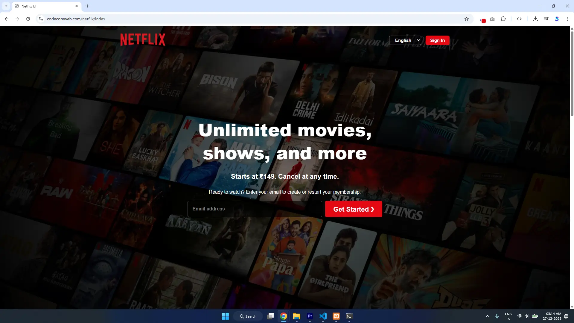 Netflix UI